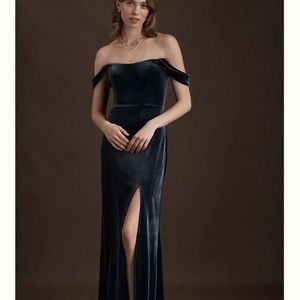BHLDN Jenny Yoo Issa Velvet Dress